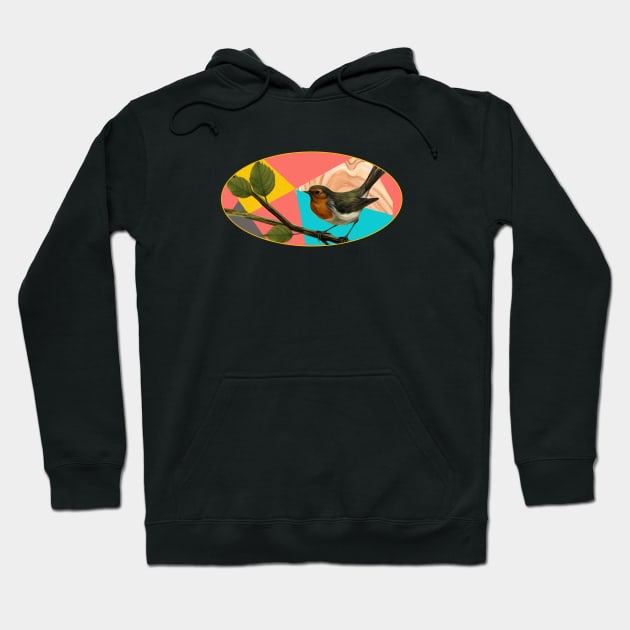 Robin Mural Hoodie by KrissyK